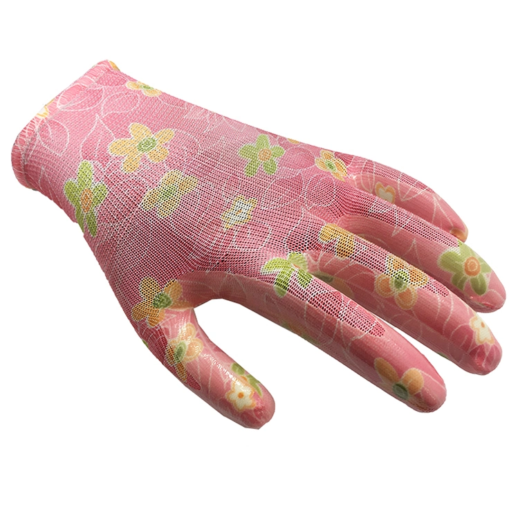 Gloves Garden Line Gardening Gloves Lady′ S Nitrile Coated Garden Gloves Factory Supply